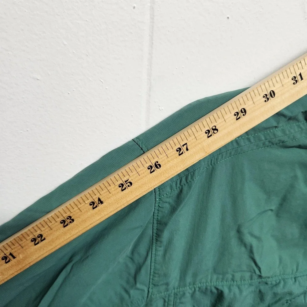 Columbia Shirt Mens ‎ Green Long Sleeve Nylon Outdoor Vented Hiking Pockets